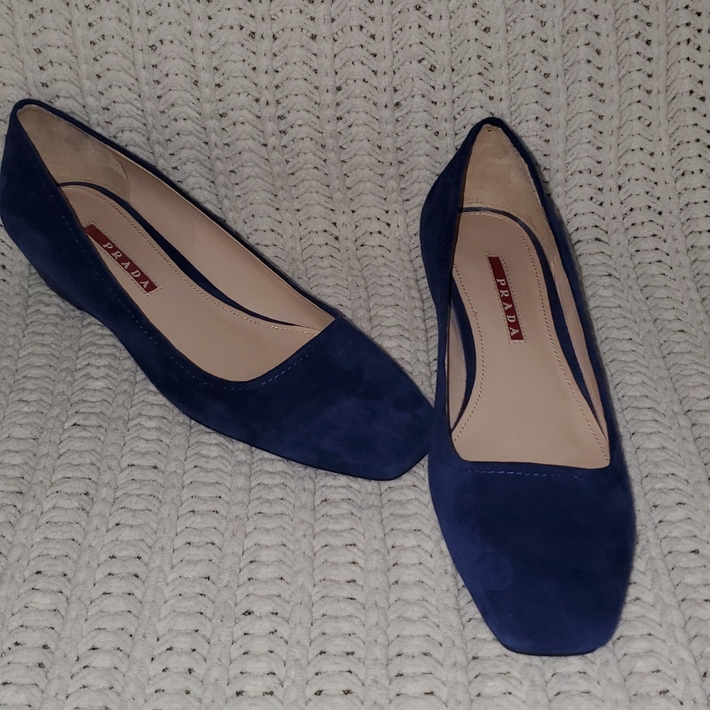 Prada Navy wedges 315517 - Picture 1 of 8